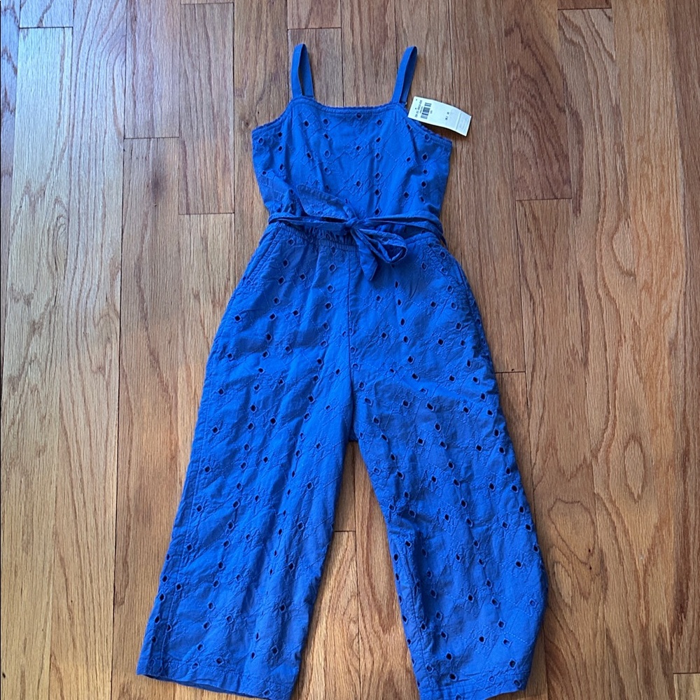 Abercrombie Kids Blue Eyelet Jumpsuit